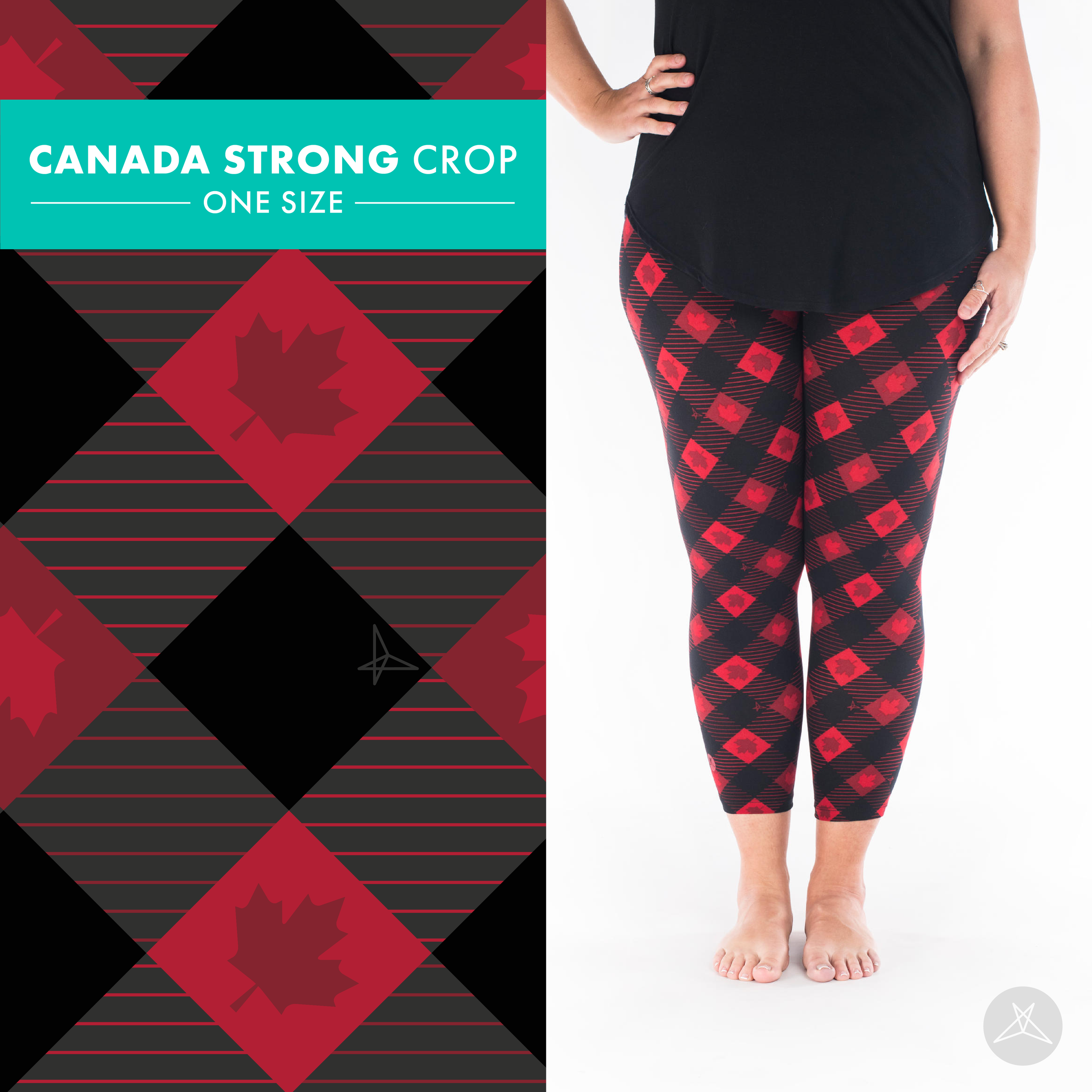 Canada Strong Crop - One Size  SweetLegs New Westminster with Nora